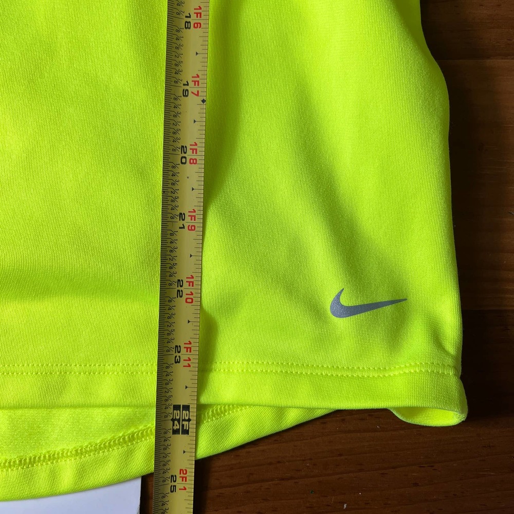 NIKE Bright Neon  Yellow Cowl Neck Top - Picture 7 of 7